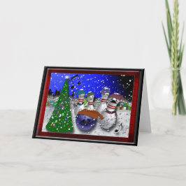 Tarjeta Festiva Navidades de boliche