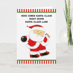 Tarjeta Festiva Navidades de boliche