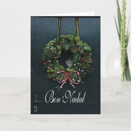 Tarjeta Festiva navidades de bon nadal catalán