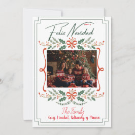 Tarjeta Festiva Navidades de Botánico Mistletoe