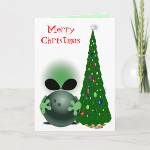 Tarjeta Festiva Navidades de Bowler