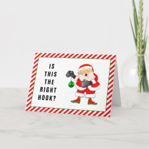 Tarjeta Festiva Navidades de boxeo