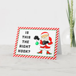 Tarjeta Festiva Navidades de boxeo