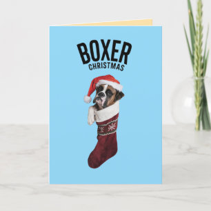 Tarjeta Festiva Navidades de Boxer