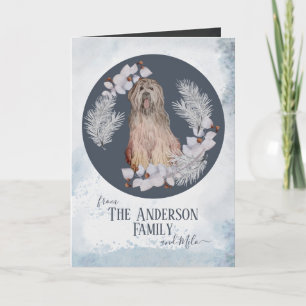 Tarjeta Festiva Navidades de Briard personalizados