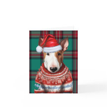 Navidades de Bull Terrier Perro Navidades de Green