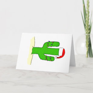 Tarjeta Festiva Navidades de Cactus
