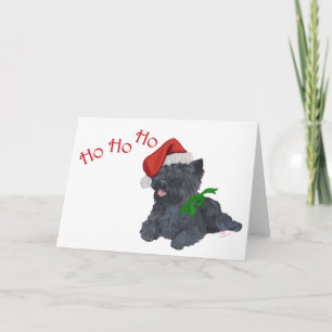 Tarjeta Festiva Navidades de Cairn Terrier
