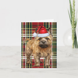 Tarjeta Festiva Navidades de Cairn Terrier Perro Navidades