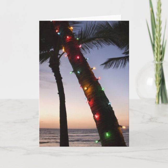 Tarjeta Festiva Navidades de California (Anverso)