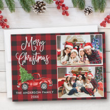 Navidades de caligrafía Camión de época 2 fotograf