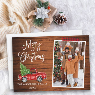 Tarjeta Festiva Navidades de caligrafía de cinta de plástico de pl