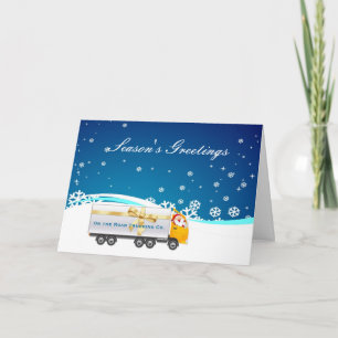 Tarjeta Festiva Navidades de camiones