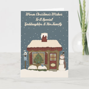 Tarjeta Festiva Navidades De Campaña A Una Familia Especial De Hij