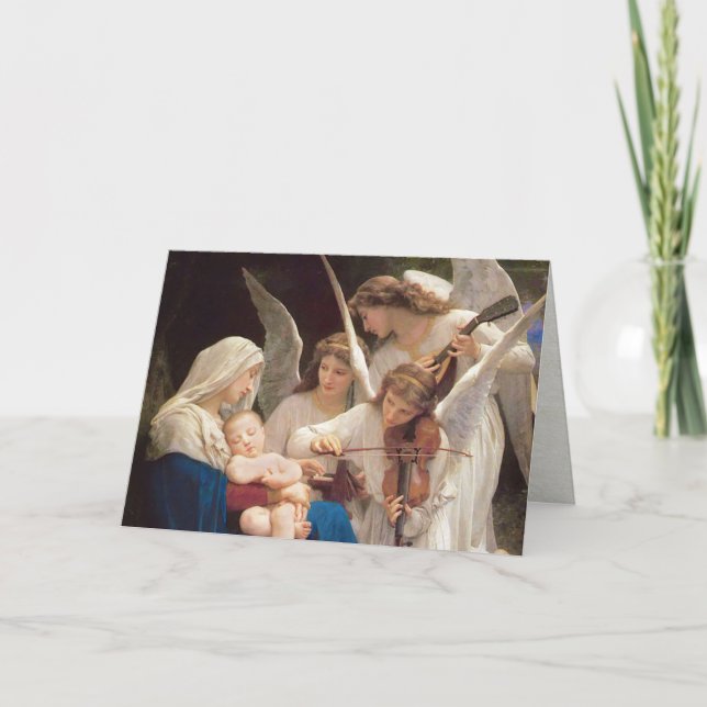 Tarjeta Festiva Navidades de Canción de los Ángeles (Anverso)