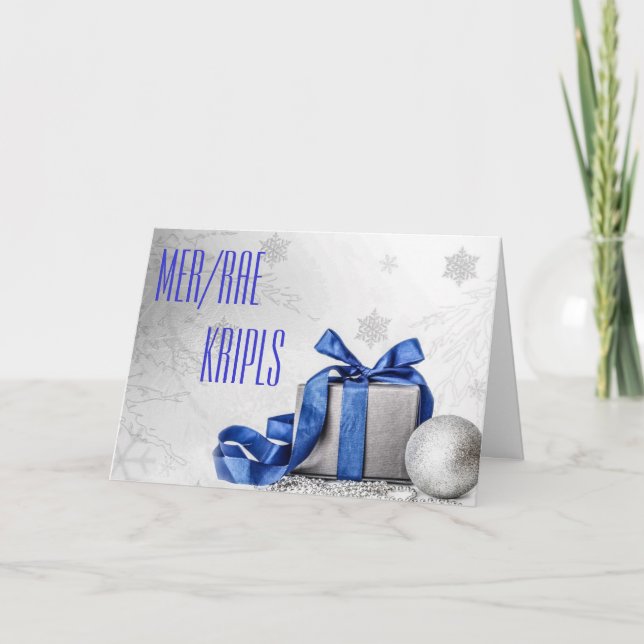 Tarjeta Festiva Navidades de captación y reporteros judiciales (Anverso)