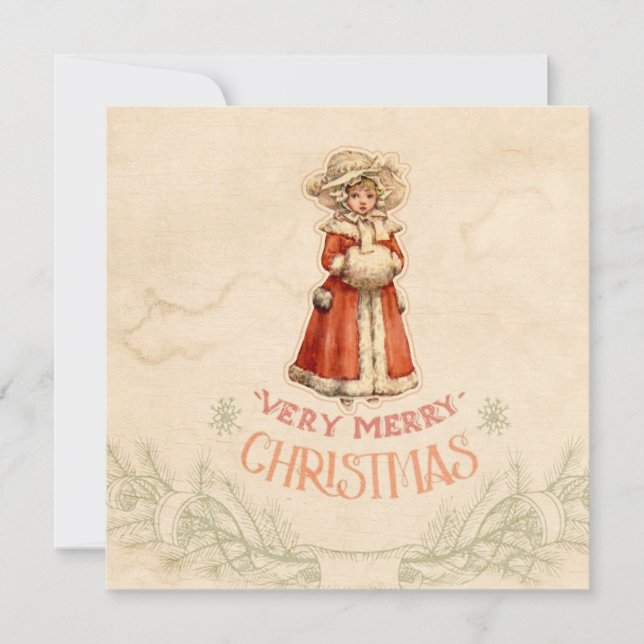 Tarjeta Festiva NAVIDADES de Caroler de Victoria (Anverso)