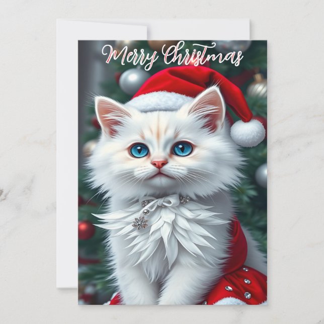 Tarjeta Festiva Navidades de Catlovers simplemente encantados (Anverso)