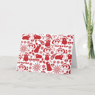Tarjeta Festiva Navidades de Cavy