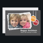 Tarjeta Festiva Navidades de Chalkboard Foto festividad<br><div class="desc">El dibujo de Chalkboard hace de esto una linda tarjeta de vacaciones para mandarla a tus amigos y familia.</div>