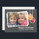 Tarjeta Festiva Navidades de Chalkboard Foto festividad<br><div class="desc">El dibujo de Chalkboard hace de esto una linda tarjeta de vacaciones para mandarla a tus amigos y familia.</div>