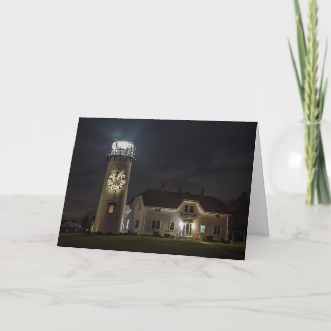 Tarjeta Festiva Navidades de Chatam Light (Anverso)