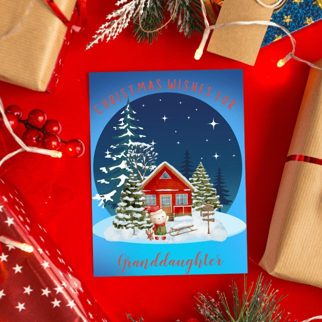 Tarjeta Festiva Navidades de Chicas de nieve quieren nieta (Subido por el creador)
