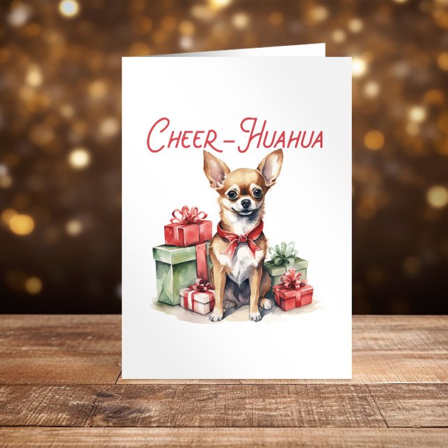 Tarjeta Festiva Navidades de Chihuahua Felices Fiestas graciosas (Subido por el creador)