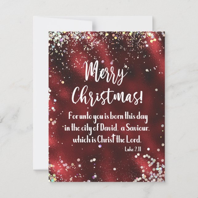 Tarjeta Festiva Navidades de Christian Joyful (Anverso)