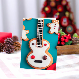Tarjeta Festiva Navidades de Cocina Gingerbread Decorados con Guit