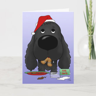 Tarjeta Festiva Navidades de Cocker Spaniel