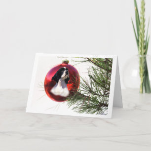 Tarjeta Festiva Navidades de Cocker Spaniel