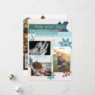 Tarjeta Festiva Navidades de colección de fotografías de Personali