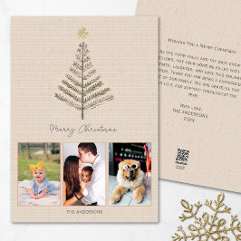 Tarjeta Festiva Navidades de Collage de fotos de Personalizados Mi