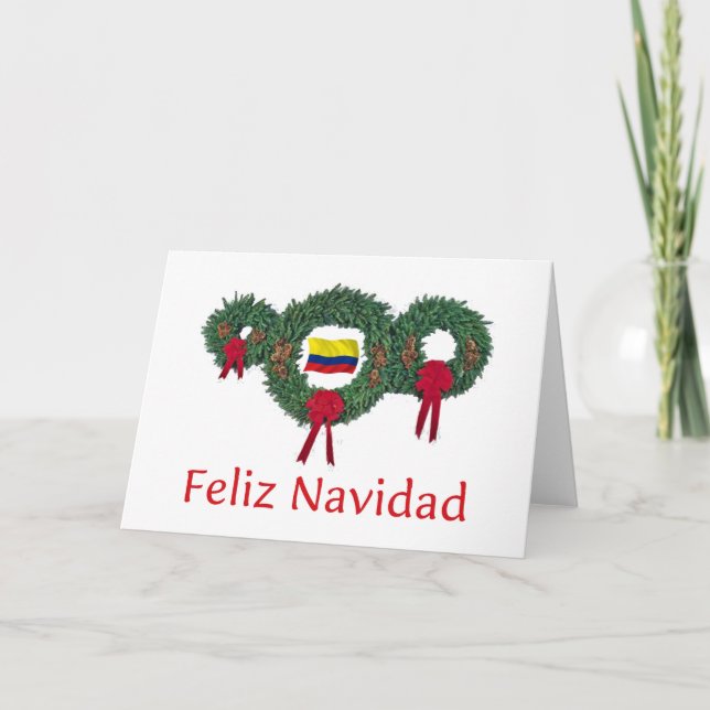 Tarjeta Festiva Navidades de Colombia 2 (Anverso)