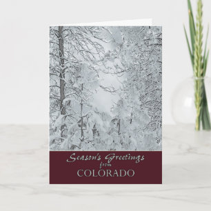 Tarjeta Festiva Navidades de Colorado Card