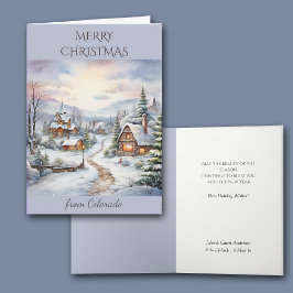 Tarjeta Festiva Navidades de Colorado Mountain Village