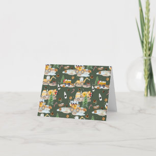 Tarjeta Festiva Navidades de construcción Cocinan Notecards