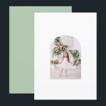 Tarjeta Festiva Navidades de Coquette Foto de la familia Doodle Ve<br><div class="desc">La tarjeta de Navidades de la tarjeta de vacaciones Coquette Navidades Family Photo Whimsical Pink Green Doodle contiene su foto favorita. Para ser utilizado con el marco de terciopelo coordinado de un caprichoso marco floral de coqueta en rosa y verde con un arco rosado y personalizado con el texto personalizado...</div>