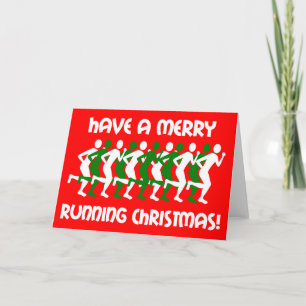 Tarjeta Festiva navidades de corredores
