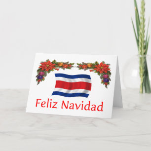Tarjeta Festiva Navidades de Costa Rica