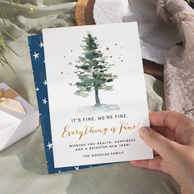 Tarjeta Festiva Navidades de cuarentena Todo está bien (Subido por el creador)