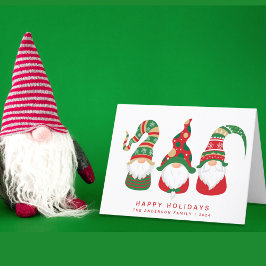 Tarjeta Festiva Navidades de Cute Gnomes