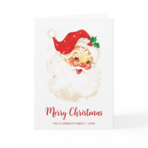 Navidades de Cute Vintage Santa Claus