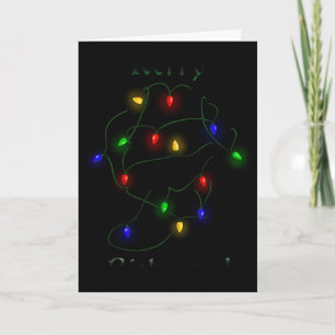 Tarjeta Festiva Navidades de Dachshund