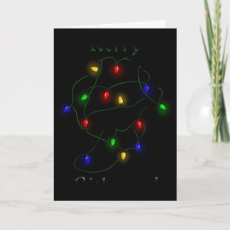 Tarjeta Festiva Navidades de Dachshund