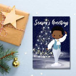 Tarjeta Festiva Navidades de Danseur, bailarina de ballet desnucle