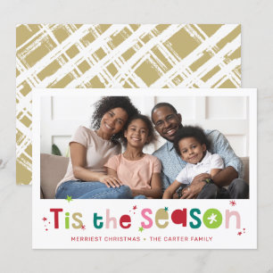 Tarjeta Festiva NAVIDADES de diversión de HOLIDAY PHOTO cita esta