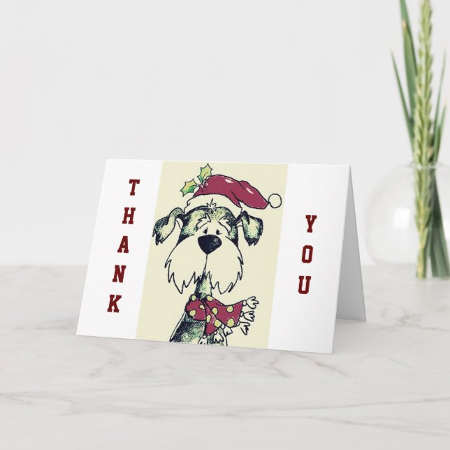 TARJETA FESTIVA NAVIDADES DE DOG CARE GIVER Y GRACIAS (Anverso)