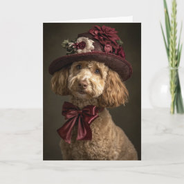 Tarjeta Festiva Navidades de Doodle de Victoria